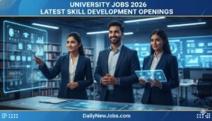 University Jobs 2026 Latest Skill Development Openings