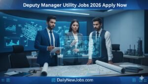 Deputy Manager Utility Jobs 2026 Apply Now