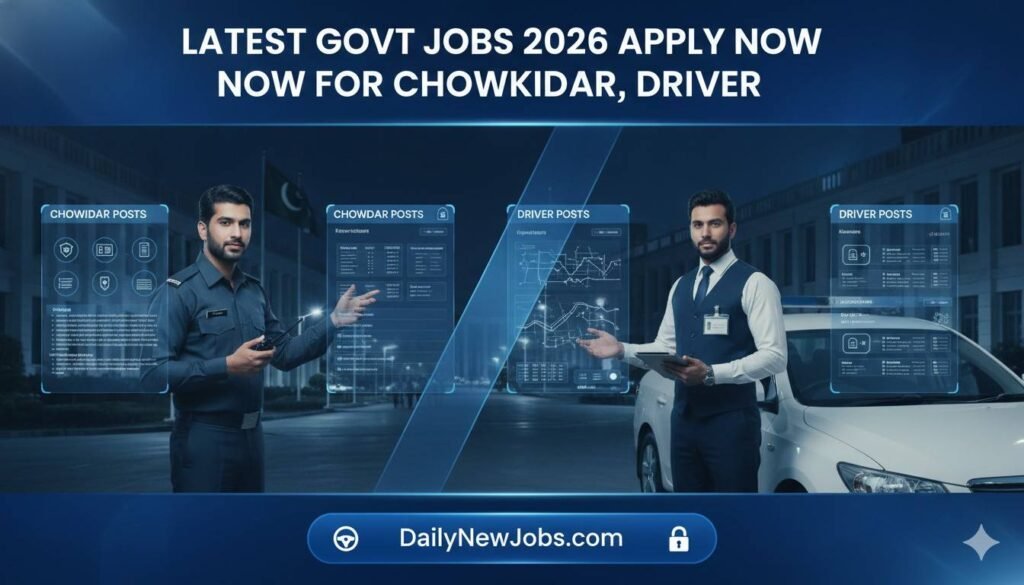 Latest Govt Jobs 2026 Apply Now for Chowkidar, Driver