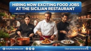 Hiring Now Exciting Food Jobs at The Sicilian Restaurant