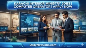Karachi Interior Ministry Jobs Computer Operator Apply Now