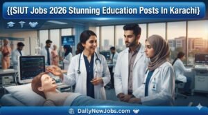 SIUT Jobs 2026 Stunning Education Posts In Karachi