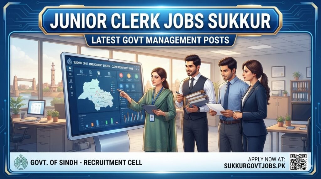 Junior Clerk Jobs Sukkur Latest Govt Management Posts