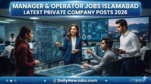 Manager & Operator Jobs Islamabad Latest Private Company Posts 2026
