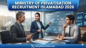 Ministry of Privatisation Recruitment Islamabad 2026