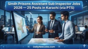 Illustration representing security and law enforcement recruitment for Sindh Prisons jobs Karachi 2026