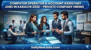 Computer Operator Account Assistant Job Karachi 2026