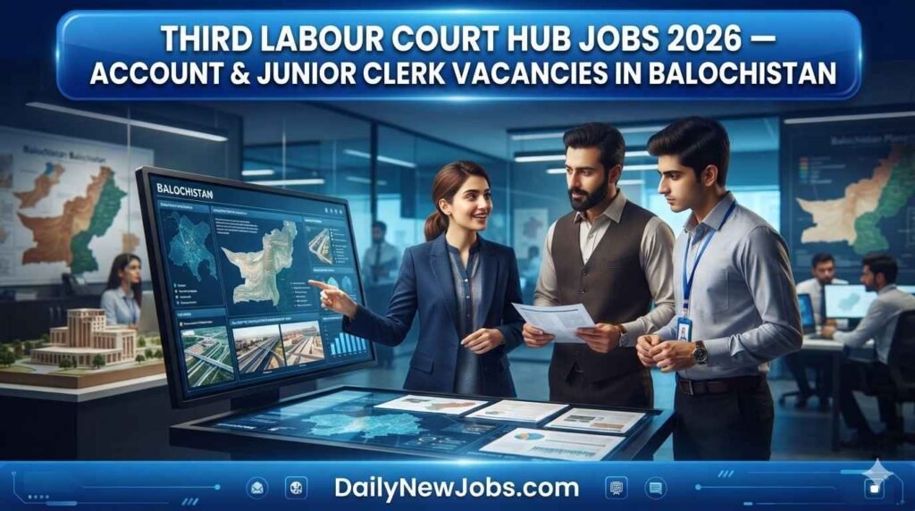 Third Labour Court Hub Balochistan jobs advertisement 2026