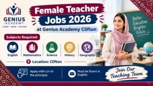 Genius Academy Clifton Female Teacher Jobs 2026 advertisement