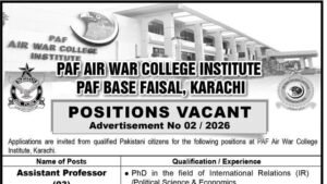 Academic faculty career opportunity illustration for defense institute
