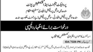 SSPA Karachi Jobs 2026