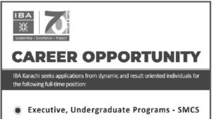 Institute of Business Administration Jobs 2026