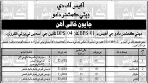 Office of Deputy Commissioner Dadu vacancy advertisement 2026